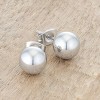 Slickblue Classic Rose Gold/Silver Plated 6mm/8mm Stud Earrings, Stainless Steel, Anniversary & Wedding Jewelry for Women - 3 of 3