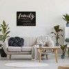 Stupell Industries Family Crazy Loud Love Inspirational Word Black Design Framed Giclee Art - 2 of 4
