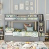 Polibi 3-in-1 Twin Bunk Bed with Stair Storage and Trundle - 2 of 4