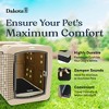 Dakota 283 Washable Portable Foam Cushioned Padded Indoor Dog Kennel Mat, Crate Cage Bed for Dogs and Pets, Black/Gray - 3 of 4