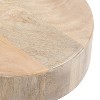 Kate and Laurel Solbrett Wood Drink Table, 10x10x22, Natural - 3 of 4