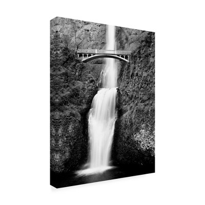 Trademark Fine Art -Monte Nagler 'Multnomah Falls Colombia River Gorge Oregon' Canvas Art
