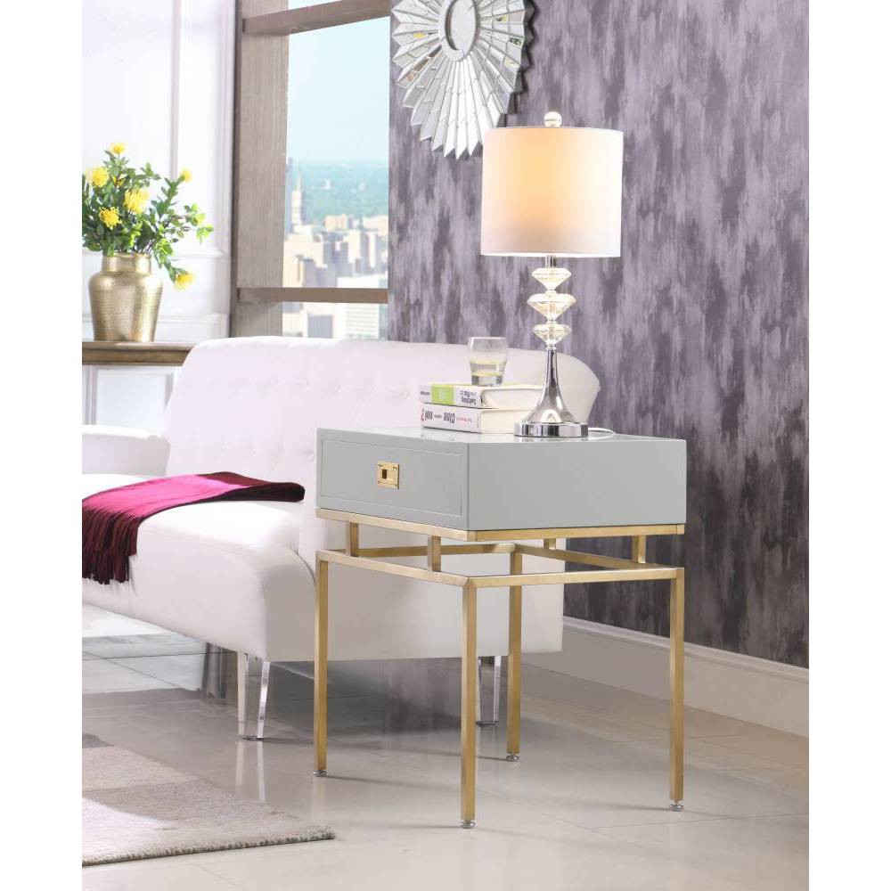 Banchi Side Table Gray - Chic Home Design was $459.99 now $275.99 (40.0% off)