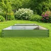 WELLFOR 2pc Rectangular Metal Outdoor Garden Bed Green 35.4"x70.8" - 4 of 4