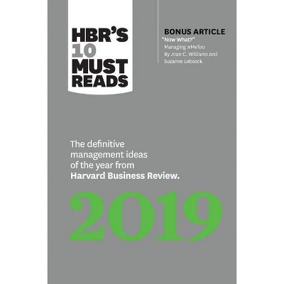 Hbr's 10 Must Reads 2019 - (HBR's 10 Must Reads) (Paperback)