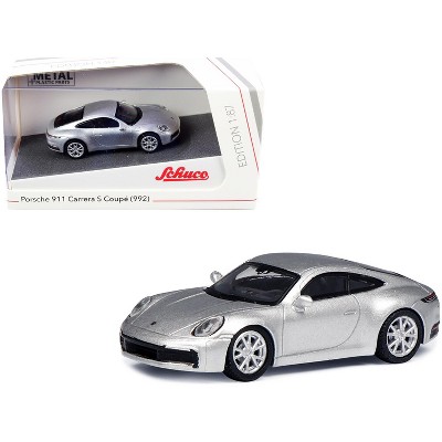 Porsche 911 (992) Carrera S Coupe Silver 1/87 (HO) Diecast Model Car by Schuco