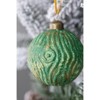 Syemin Decorative Objects Christmas Ball Ornaments Glass Hanging Ball Christmas Tree Ornaments for Holiday Decorations Set of 12, Green, 3"*3"*3" - 4 of 4