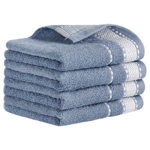 REGALWOVEN Cotton Soft Absorbent Hand Drying and Face Washing Bathroom Decorative Towel 14" x 28" - 1 of 4