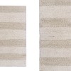 Knightsbridge Stylish And Comfortable All Season Traditional Wide Cut Design Cotton Bath Rug Set 20" X 30" Ivory - 4 of 4