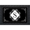 Briarwood Lane Everyday Doormat 30x18 Indoor Outdoor Black and White Monogram S Doormat - 2 of 4