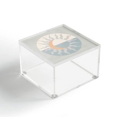 Iveta Abolina Seafoam Sunset 4" x 4" Acrylic Box - Deny Designs