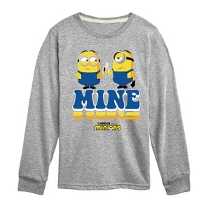 Boys' - Despicable Me Minions - Mine Mine Mine Long Sleeve Graphic T-Shirt - 1 of 4