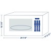 Impecca 1.6 Cu. Ft., 30-Inch, Over the Range Microwave, 2 Speed 300 CFM Ventilation Fan - Black - 3 of 4