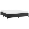 vidaXL Modern Faux Leather Bed Frame, California King Size, Black, Sturdy Construction - 2 of 4