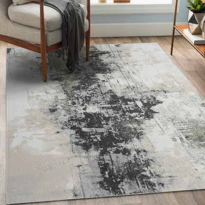 Luxe Weavers Modern Distressed Pattern Abstract Area Rug