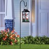 Collections Etc Solar Powered Hummingbird Lantern with Shepherds Hook 4 X 4 X 10.75 - 2 of 2