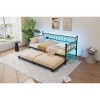 Twin Daybed with Trundle, Multifunctional Convertible Couch Bed with Built-In LED Lights，Metal Day Beds Twin Size, Sofa Bed for Living Room - 3 of 4