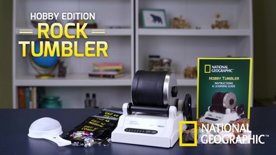 National Geographic Rock Tumbler Starter Kit for Kids, STEM Series, Unisex  Ages 8 and up, Start Your New Geology Hobby 