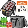 OPUX Soft Cooler Bag, Insulated Collapsible Lunch Tote for Men Work Camping Travel Beach, Portable Leakproof Large Box - 2 of 4