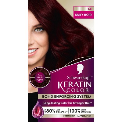 Schwarzkopf Keratin Permanent Hair Color - Ruby Noir - 2.08 fl oz