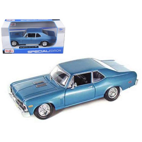 1970 Chevrolet Nova Ss Coupe Blue 1/24 Diecast Model Car By Maisto : Target