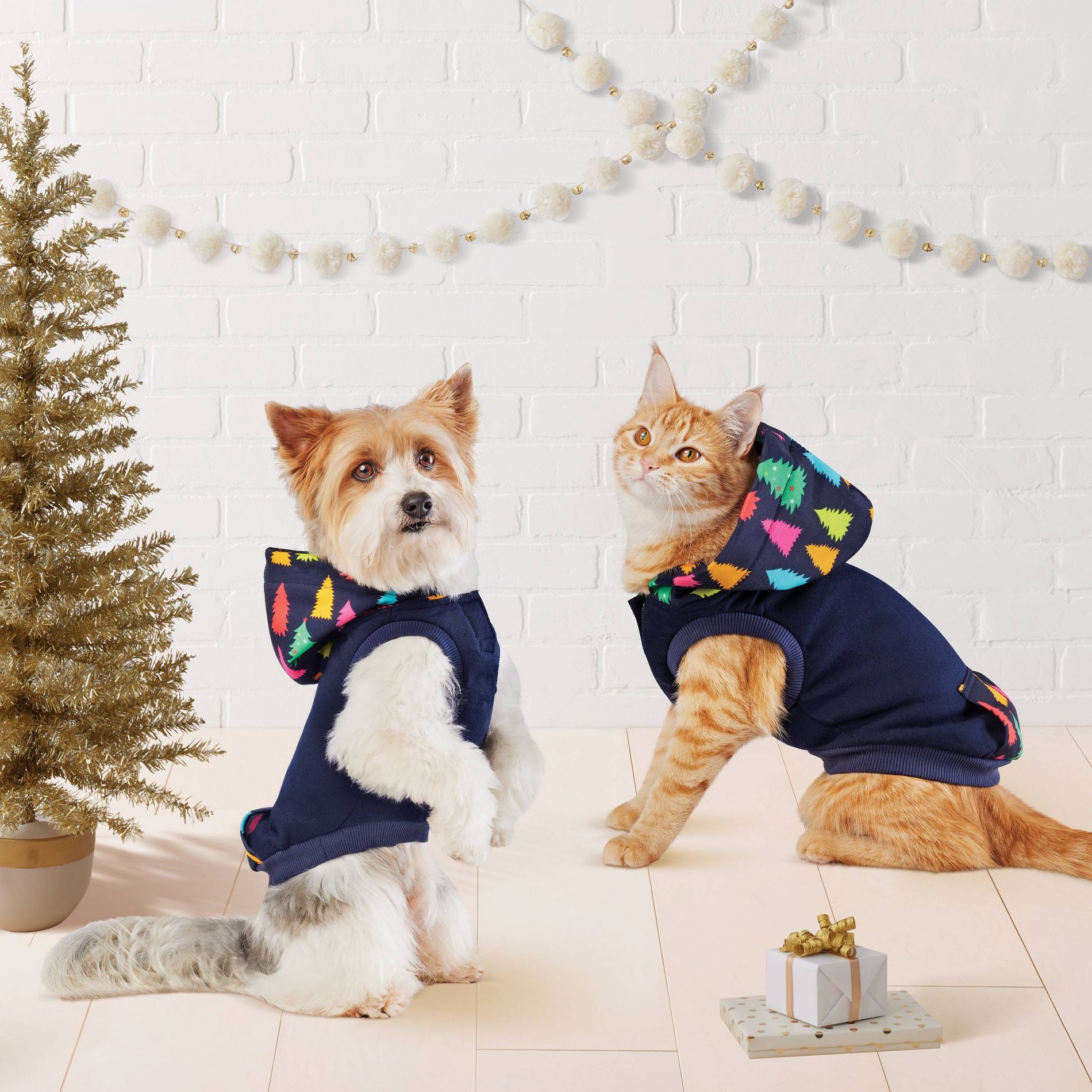 Tree Dog Hoodie - Wondershop™ Navy Blue