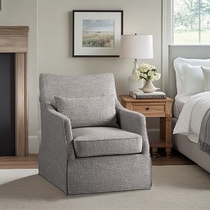 Sapphtopaz Accent Chair Wood Frame Swivel Chair Dining Arm Chair Lounge Chair Modern Living Room Chair Comfy Chair for Living Room - 1 of 4