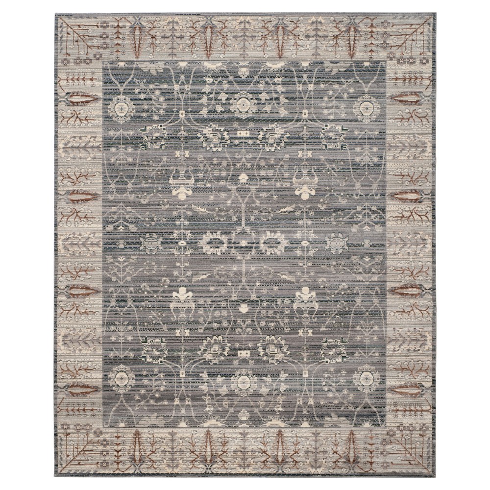 Silvano Area Rug - Dark Gray/Light Gray (9'x12') - Safavieh