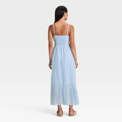 Женские платья Universal Thread Women's Cami Midi Sundress - Universal Thread™ Light Blue S — фото 2