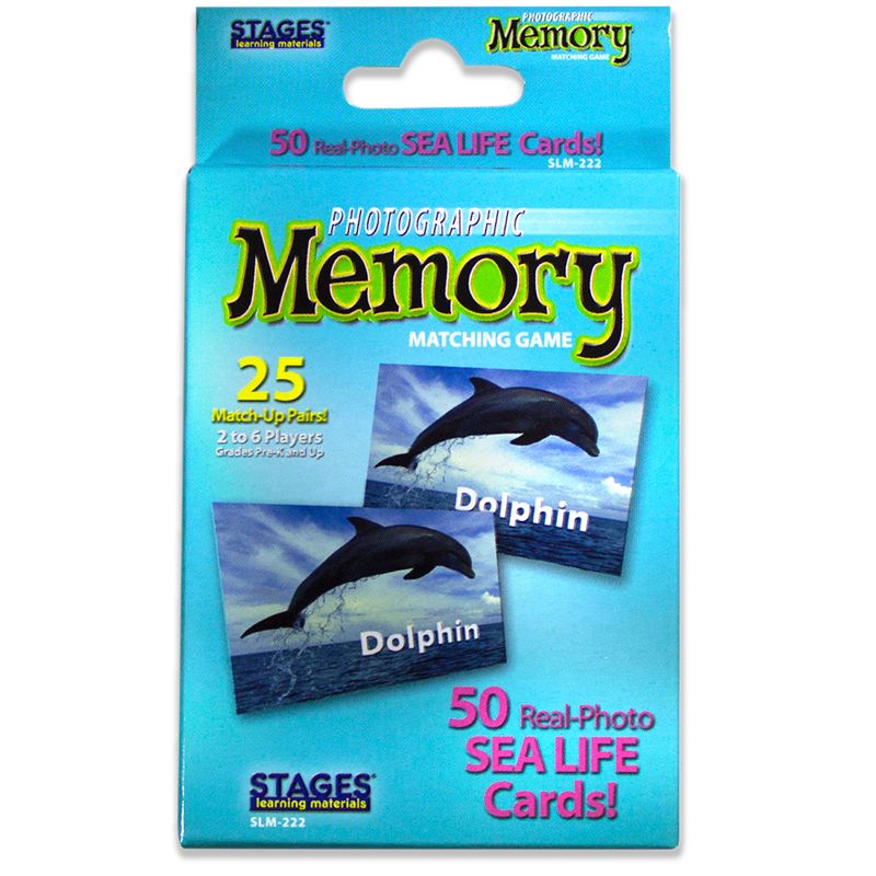Stages Learning Materials Photographic Memory Matching Game, Sea Life, 1 of 10