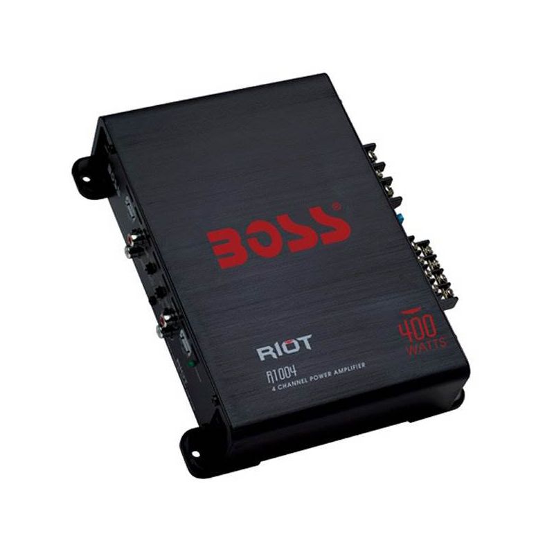 BOSS Audio Systems R1004 Riot 400W 4-Channel Class A/B 2 Ohm Stable Full Range Car Audio High Power Amplifier with 8 Gauge Amp Installation Wiring Kit, 4 of 7
