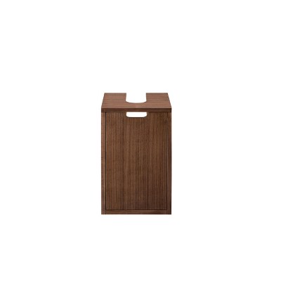 James Martin Vanities Athens 15" Tower Hutch - Left, Mid Century Acacia