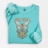 Simply Sage Market Mama Butterfly Floral Lightweight Garment Dyed Sweatshirt - 2 of 4