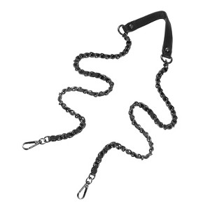 Unique Bargains Metal Corrosion-Resistant PU Leather Purse Flat Chain Strap - 1 of 4