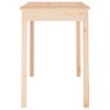 vidaXL Dining Table - Multifunctional Solid Pine Wood Desk - Kitchen/Restaurant Furniture - Stable Frame - 43.3"x21.7"x29.5" - 4 of 4