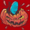 Junior's Design By Humans Halloween smashed pumpkin By BlackBerry55 T-Shirt - 2 of 2