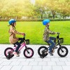 Costway 12"/14"/16"/18" Kid’s Bike with Training Wheels Adjustable Handlebar & Seat Handbrake Black/Pink/Silver - 2 of 4