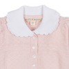 Girls' Organic Peter Pan Collar Button Front Sweater Dress, Kids - 2 of 3