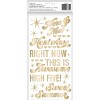 Thickers Dear Lizzy Here & Now Heat Wave Puffy Phrase Stickers - Gold Foil, 132pcs - 2 of 4