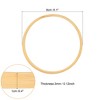 Unique Bargains Bamboo Handmade DIY Craft Wedding Dream Catcher Floral Hoops 8 Pcs - 2 of 3