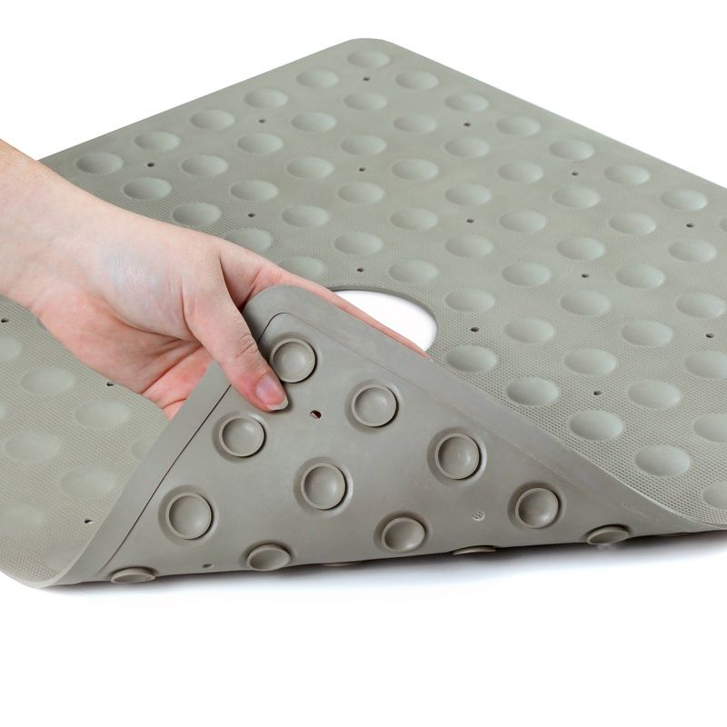 Rubber Non-Slip Square Shower Mat with Microban - Slipx Solutions, 3 of 5