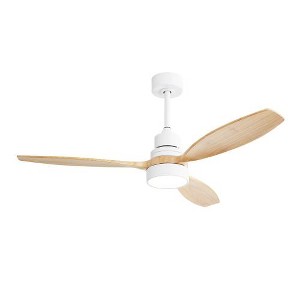 BestParts 52" Modern Ceiling Fan - 3 Solid Wood Blades, Remote Control, DC Motor - 1 of 4