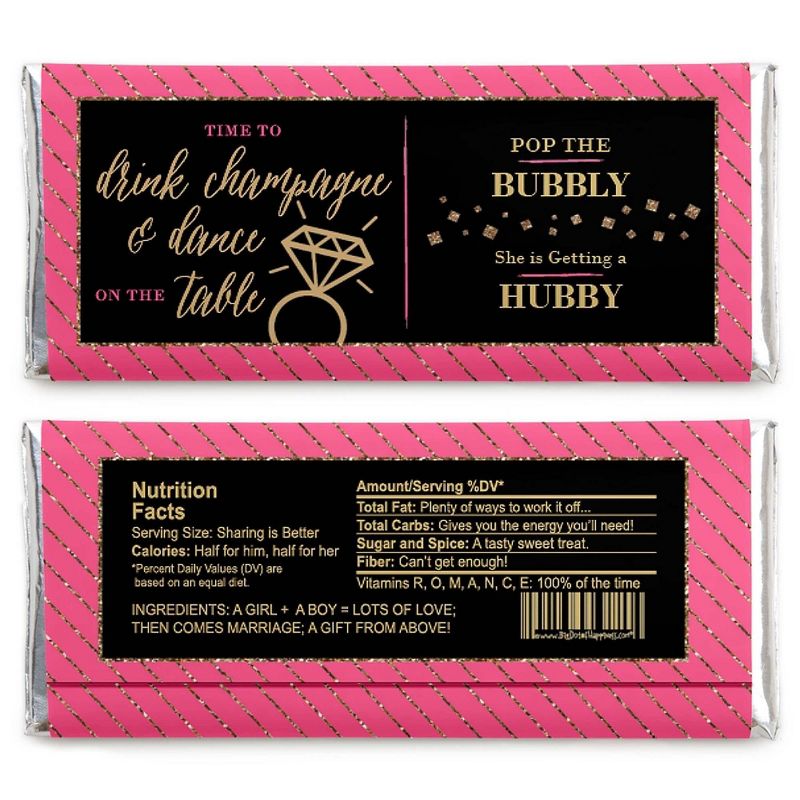 Big Dot of Happiness Girls Night Out - Candy Bar Wrappers Bachelorette Party Favors - Set of 24, 2 of 4