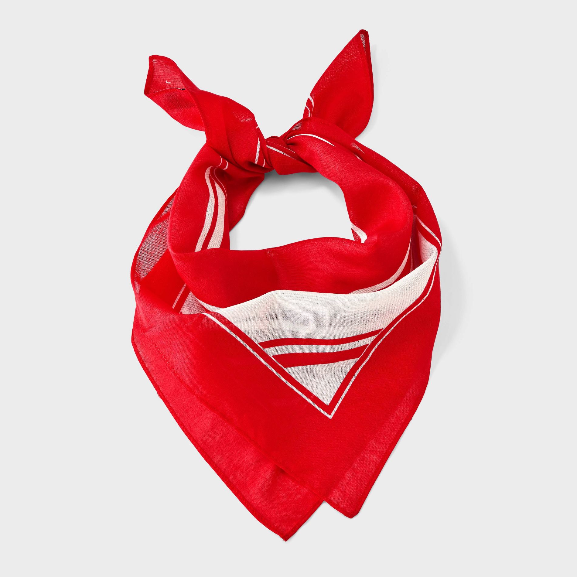 Striped Print Scarf - A New Day™ Red