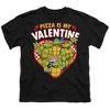 Boys' Short Sleeve Teenage Mutant Ninja Turtles Pizza Is My Valentine Youth Unisex T-Shirt - 2 of 4