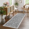 Indoor Modern Botanical Living Room Bedroom Area Rugs for Home Decor, Washable Non Slip Dining Room Carpet, Foldable Thin Mat - 4 of 4