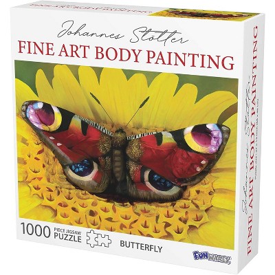 Funwares Johannes Stotter Butterfly Body Art 1000 Piece Jigsaw Puzzle