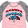 Girls' - Marvel - Captain America Rogers Shirt Tail Raglan Graphic T-shirt - 2 of 3
