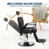 Barber Chair, Heavy Duty Reclining Barber Chair with Adjustable Height & Headrest, 360 Degree Swivel Hair Chair with Footrest - 4 of 4