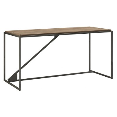 Refinery Industrial Desk In Rustic Gray - Bush Furniture